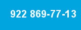 922 869-77-13